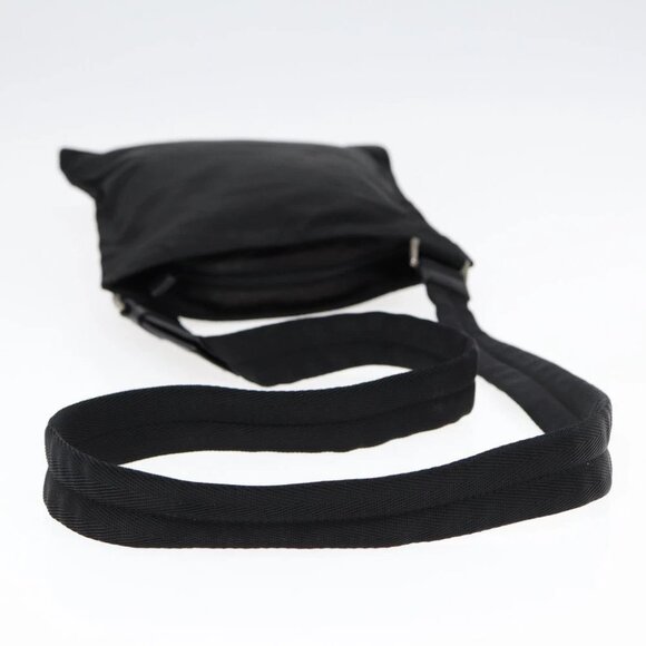 PRADA Shoulder Bag Nylon Black Silver - Picture 7 of 16